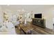 Open-concept floor plan with living area flowing into dining and kitchen area at 2063 Long Bend Dr, Seabrook Island, SC 29455
