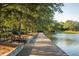 Picturesque waterfront view featuring a scenic path and lake, perfect for relaxation and recreation at 2431 Settlers St, Charleston, SC 29492