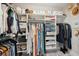 Spacious walk-in closet features custom shelving and ample storage for clothes and accessories at 262 Great Lawn Dr, Summerville, SC 29486
