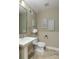 Half bathroom with a pedestal sink, toilet, and neutral paint at 2705 Parkers Landing Rd, Mount Pleasant, SC 29466