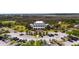 Aerial view of a Lowcountry clubhouse, well manicured grounds, and full parking lot in Bluffton, South Carolina at 2705 Parkers Landing Rd, Mount Pleasant, SC 29466