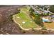 Aerial shot of a golf course winding through homes and marshland near Hilton Head, South Carolina at 2705 Parkers Landing Rd, Mount Pleasant, SC 29466