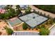 Aerial view of the tennis and basketball courts with manicured landscaping at a community in Bluffton, South Carolina at 2705 Parkers Landing Rd, Mount Pleasant, SC 29466