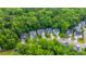 An aerial view showcases charming homes nestled among lush green trees and landscaping in this neighborhood at 3031 Ellington Dr, Summerville, SC 29485