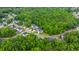 Scenic aerial view highlights houses nestled among vibrant green trees in a neighborhood at 3031 Ellington Dr, Summerville, SC 29485