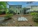 Well-maintained backyard featuring a screened porch, patio, and stone pathway, perfect for outdoor enjoyment at 3031 Ellington Dr, Summerville, SC 29485