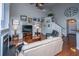 Cozy living room featuring a fireplace, hardwood floors, gallery wall, and comfortable seating at 3031 Ellington Dr, Summerville, SC 29485