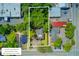 Aerial view showing approximate property lines and surrounding businesses, for illustrative purposes only at 318 N Magnolia St, Summerville, SC 29483
