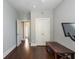 Bedroom with wood floors, a bench, and ample closet space, naturally lit at 34 Dereef Ct, Charleston, SC 29403