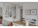Stylish living area featuring built-in shelves, a cozy seating nook, and modern decor at 507 Mccants Dr, Mount Pleasant, SC 29464