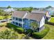 Stunning aerial view of a two-story home, complemented by manicured landscaping at 601 King Haven Ln, Johns Island, SC 29455