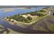 Drone view of a gorgeous coastal community with river views and a perimeter walking path at 601 King Haven Ln, Johns Island, SC 29455