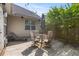 Back deck has an outdoor dining area and charming string lights at 6242 Fieldstone Cir, Charleston, SC 29414