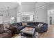 Comfortable living room with sectional sofa with an open floor plan at 6242 Fieldstone Cir, Charleston, SC 29414