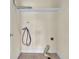 Unfinished utility room with washer and dryer hookups and shelving at 7869 High Maple Cir, North Charleston, SC 29418