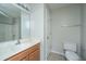 Bathroom featuring a vanity, mirror, and toilet with tile floor at 9098 Maple Grove Dr, Summerville, SC 29485