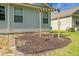 Backyard featuring a swing set and mulched area at 1026 Briar Rose Ln, Ladson, SC 29456