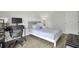 Bedroom with desk, modern decor, and a view to the door at 108 Larkspur Dr, Goose Creek, SC 29445