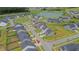 Aerial view of neighborhood showcasing street and proximity to community amenities at 112 Whisper Dr, Summerville, SC 29485