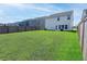 Green backyard offering a simple design, a house, and wooden fences creating a private outdoor setting at 112 Whisper Dr, Summerville, SC 29485
