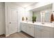 Bathroom featuring double sinks, a large mirror, and modern fixtures at 112 Whisper Dr, Summerville, SC 29485