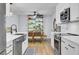 Bright eat-in kitchen with modern stainless steel appliances and white countertops at 1208 Village Creek Ln Ln # 1, Mount Pleasant, SC 29464