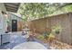 Inviting outdoor patio with comfortable seating and privacy, set up for relaxation and entertainment at 1208 Village Creek Ln Ln # 1, Mount Pleasant, SC 29464