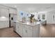 Beautiful kitchen with stainless steel appliances, modern white cabinets and an open floor plan at 121 Brown Swiss Cir, Summerville, SC 29483