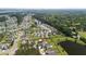 Aerial view of homes in a suburban neighborhood featuring manicured lawns, with a red pin over the property at 160 Brookhaven Rd, Summerville, SC 29486