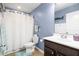 Cozy bathroom with a shower and a vanity at 160 Brookhaven Rd, Summerville, SC 29486