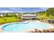 Large community pool with ample seating and a covered pavilion, perfect for recreation and gatherings at 160 Brookhaven Rd, Summerville, SC 29486