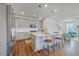 Spacious kitchen with a large island, stainless steel appliances, and bar stool seating at 175 Darby Meadow Ln, Ridgeville, SC 29472