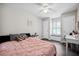Comfortable bedroom featuring a ceiling fan, window seat and a large window at 2233 Glendale Dr, Charleston, SC 29414