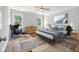 Bright bedroom with modern decor, large windows, and a comfortable bed at 250 Huguenot Trl, Huger, SC 29450