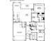 Detailed first-floor plan featuring a primary bedroom, an open kitchen, and a breakfast area at 254 Huguenot Trl, Huger, SC 29450