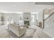 Stylish living room with modern decor, a cozy fireplace, and large windows that offer plenty of natural light at 306 Mizell Rd, Dorchester, SC 29437