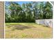 A spacious backyard featuring a lush lawn and mature trees, provides privacy and room for recreation at 309 Sedona Dr, Summerville, SC 29486