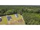 Aerial view of home located near peaceful woodlands in a newly developed community at 310 Mizell Rd, Dorchester, SC 29437