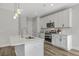 Modern kitchen with quartz countertops, stainless steel appliances, and sleek white cabinetry at 310 Mizell Rd, Dorchester, SC 29437