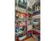 Organized pantry with wire shelves, storing various food items and household goods at 346 Cicadas Song, Moncks Corner, SC 29461