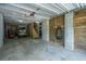 Spacious garage with ample storage, room for recreation vehicles, and access to stairs at 3711 Tip Ln, Mount Pleasant, SC 29466