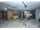 Well-organized garage space featuring boat storage and a convenient workbench area at 3711 Tip Ln, Mount Pleasant, SC 29466