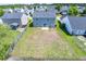 Aerial view of a large backyard with a fence at 414 Dovetail Cir, Summerville, SC 29483
