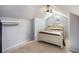 This bedroom features a ceiling fan, AC, window, and a bed with carpeted flooring at 417 Dennis Ave, Moncks Corner, SC 29461