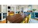 Dining room with seating for six, stylish decor, and hardwood floors at 5032 Coral Reef Dr, Johns Island, SC 29455