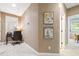 Home office with desk and chair next to the window at 5032 Coral Reef Dr, Johns Island, SC 29455