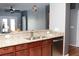 Inviting kitchen area with granite countertops, stainless steel appliances, and dark wood cabinets at 115 Hyrne Dr, Goose Creek, SC 29445