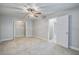 Bright bedroom with a ceiling fan, closet, and doorway to another room at 116 Venezia Ct, Ladson, SC 29456