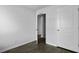 Bright bedroom with hardwood floors and a closet door at 119 Mims Academy Dr, Harleyville, SC 29448