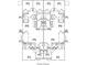 Detailed floor plan illustrating the layout of the first floor, including bedrooms, bathrooms, and living spaces at 119 Mims Academy Dr, Harleyville, SC 29448